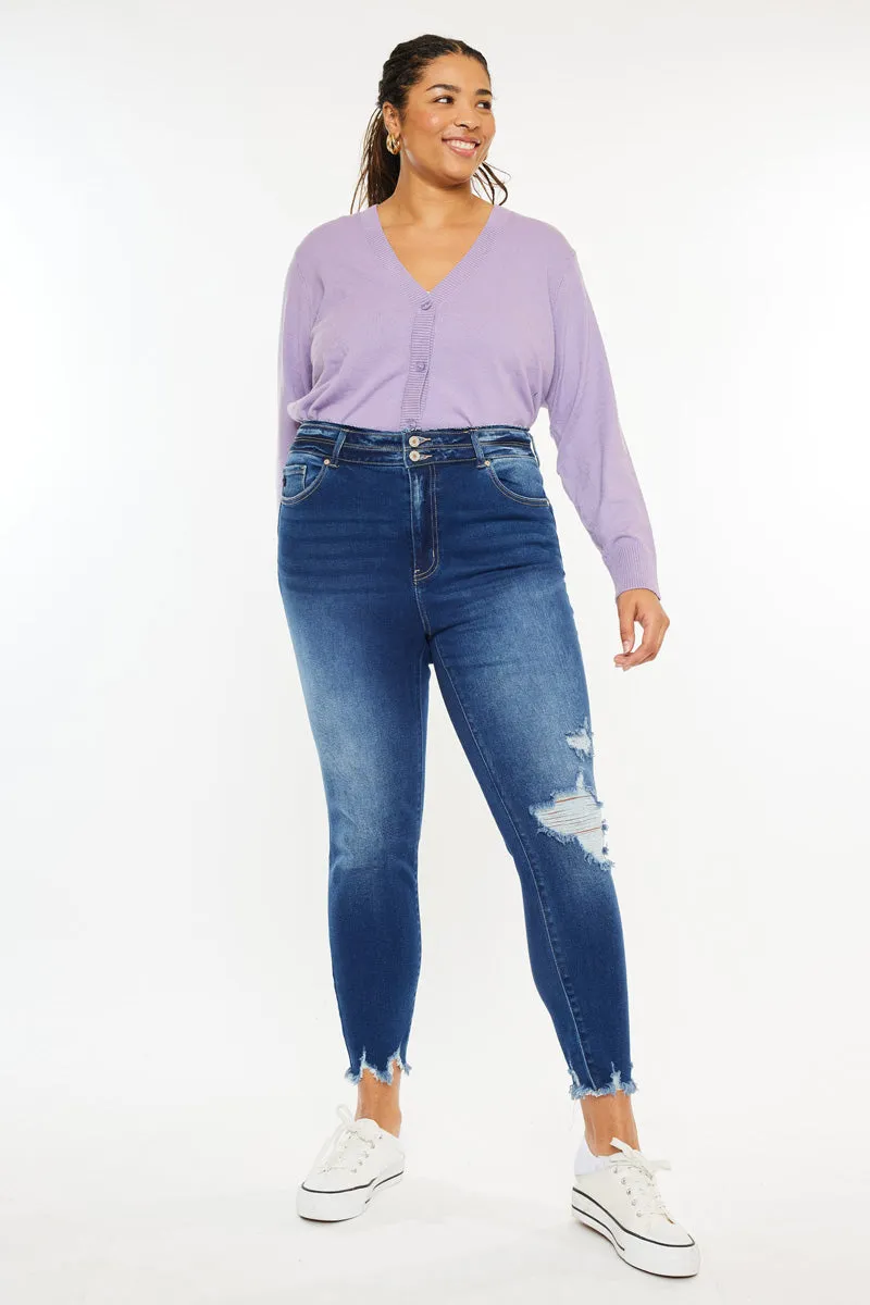 Haydee High Rise Ankle Skinny (Plus Size) sold by Kan Can product image thumbnail 2