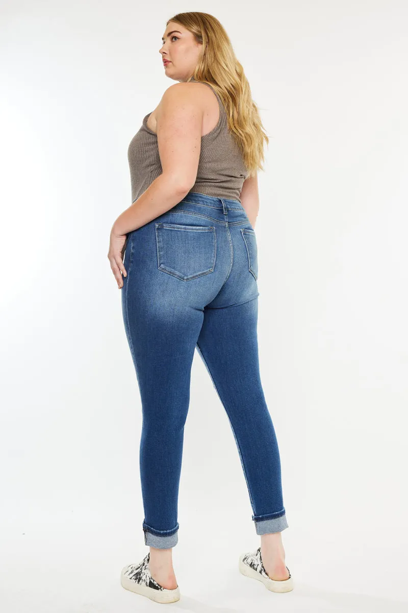 Dorah High Rise Ankle Skinny (Plus Size) sold by Kan Can product image thumbnail 2