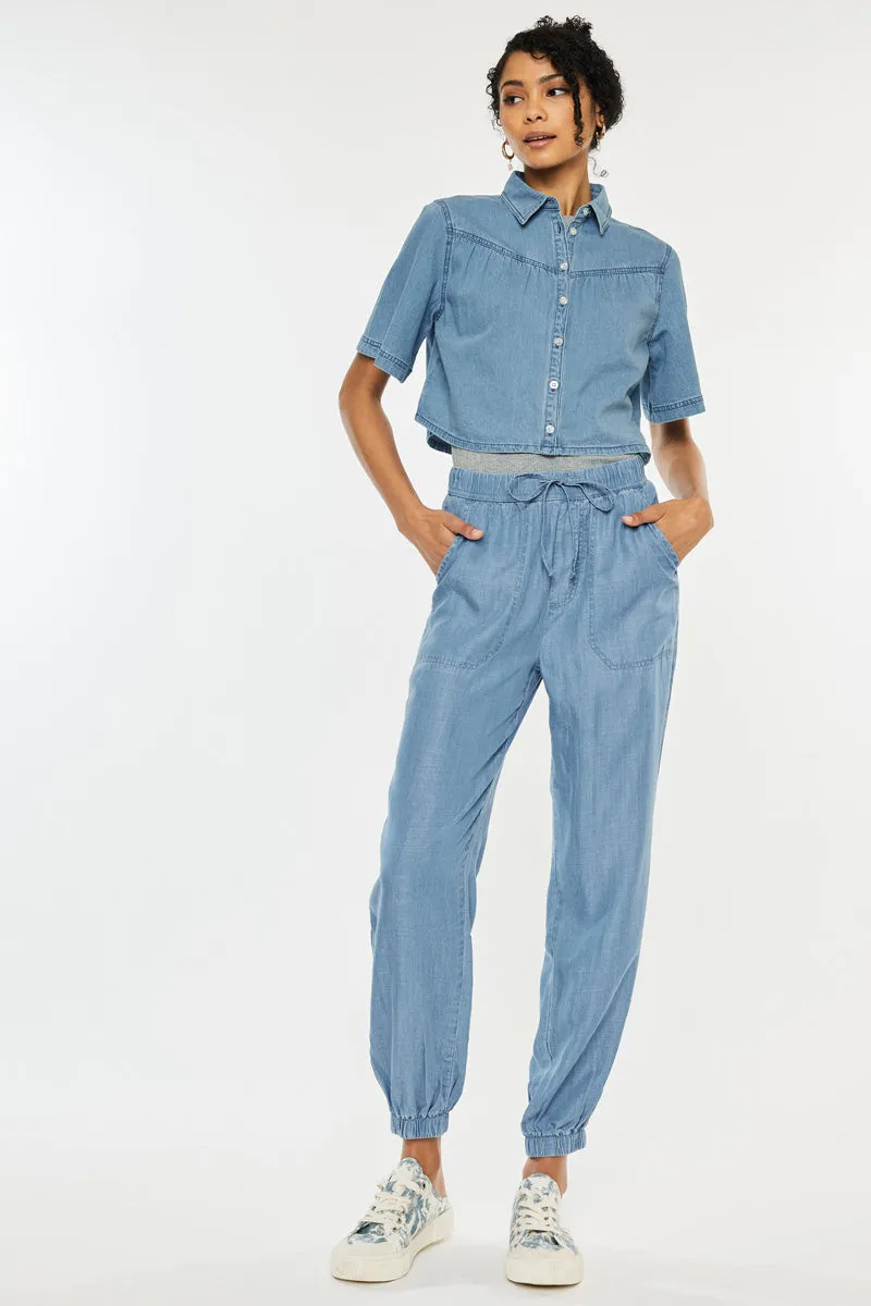 Peggy High Rise Joggers sold by Kan Can