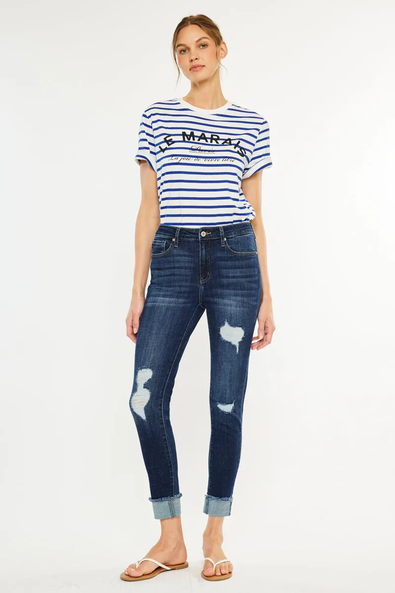 Judith High Rise Ankle Skinny sold by Kan Can product image thumbnail 4