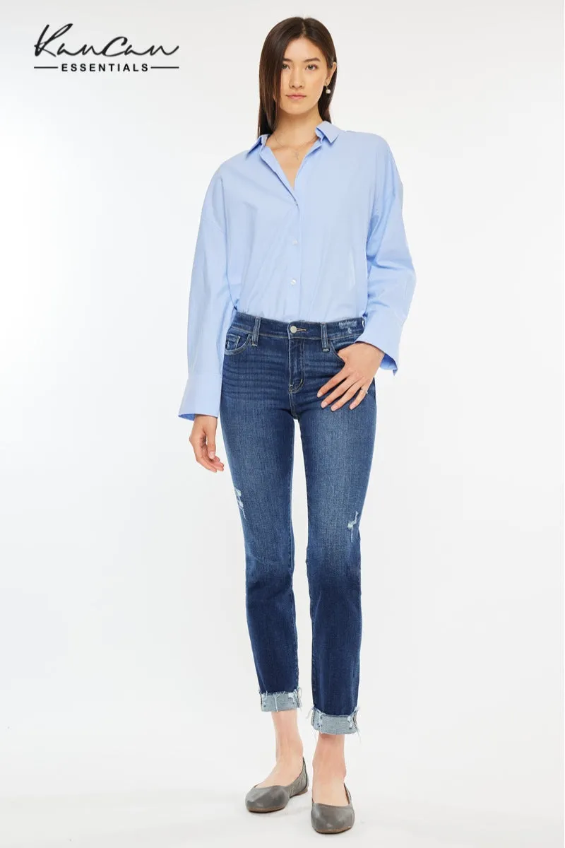Emely Essentials Mid Rise Slim Straight sold by Kan Can