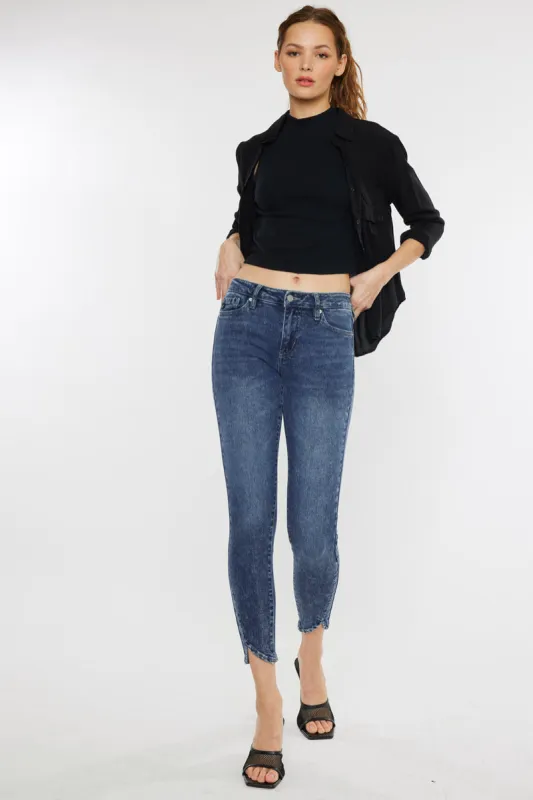 Temple Mid Rise Ankle Skinny sold by Kan Can