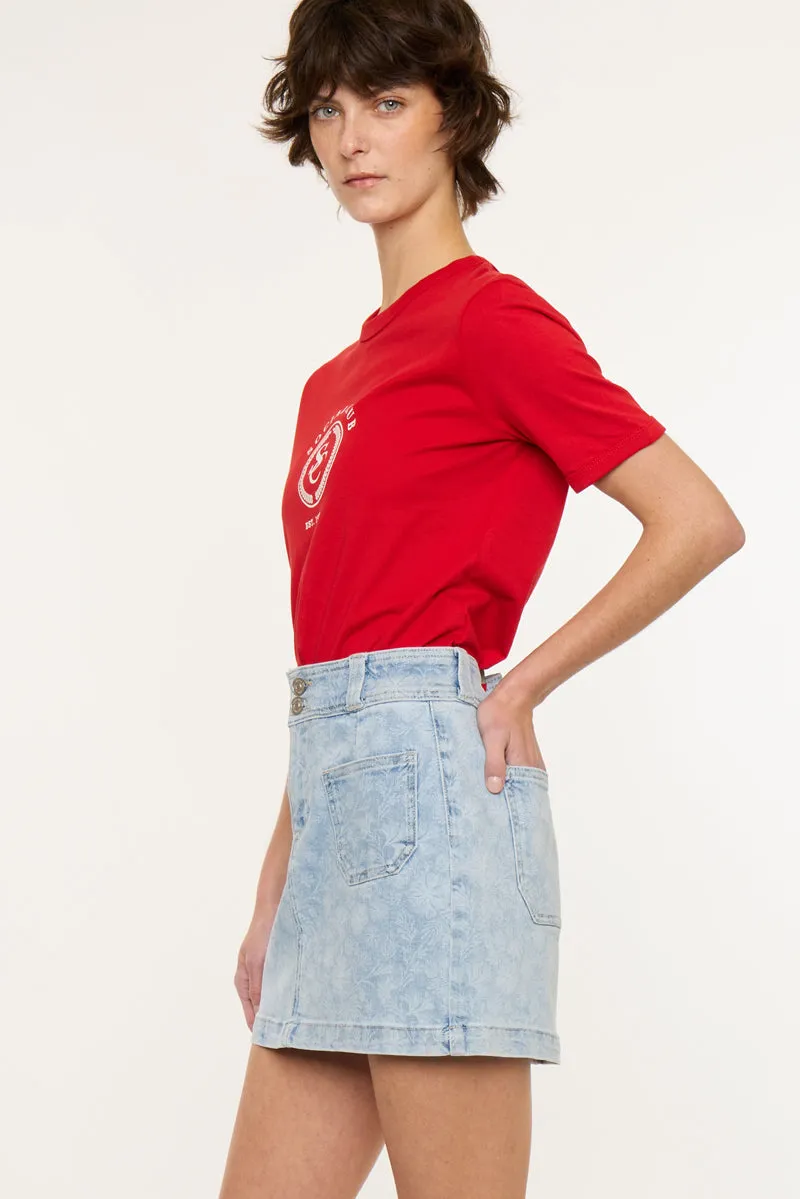 Aria Mid Rise Mini Skirt sold by Kan Can product image thumbnail 3