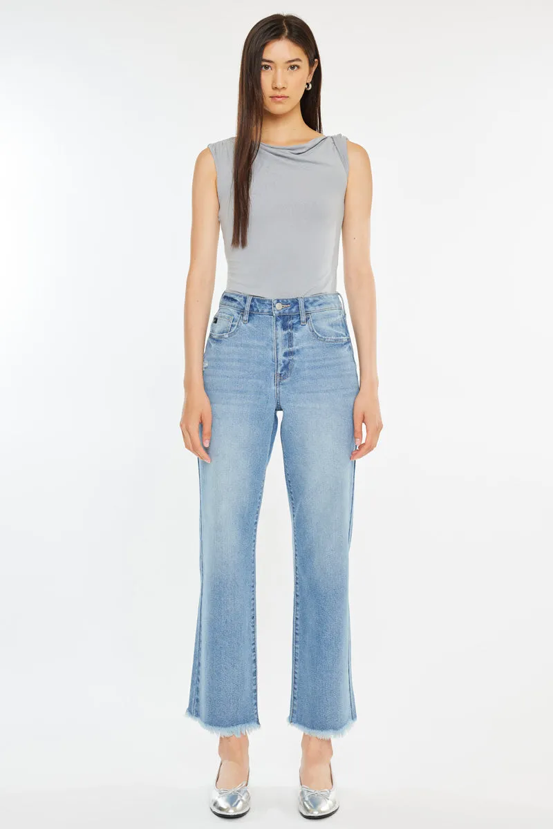 Bri Essentials High Rise Slim Wide Leg Jeans sold by Kan Can product image thumbnail 4