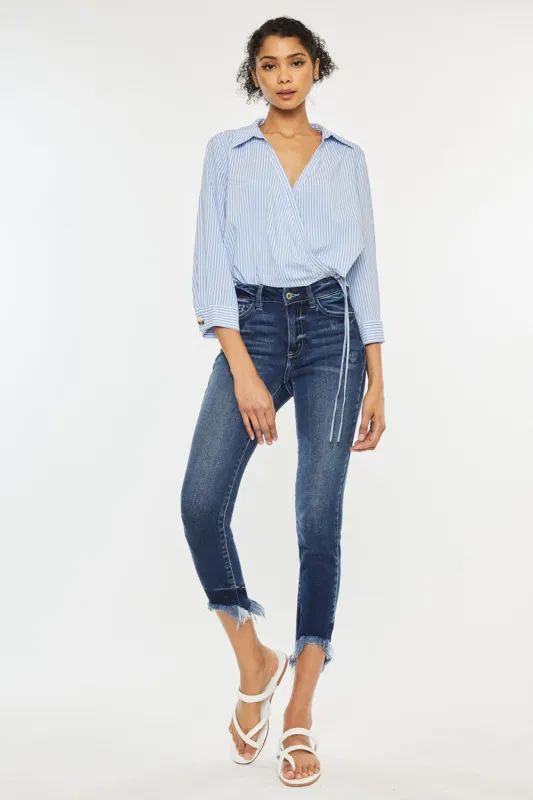 Dana High Rise Ankle Skinny sold by Kan Can