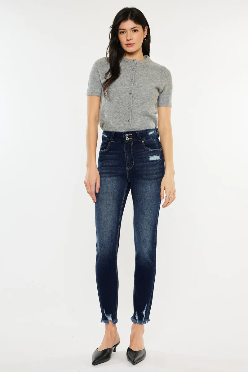 Ariana High Rise Ankle Skinny sold by Kan Can