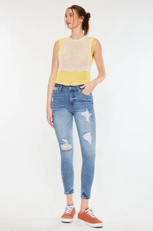 Chanell High Rise Ankle Skinny sold by Kan Can