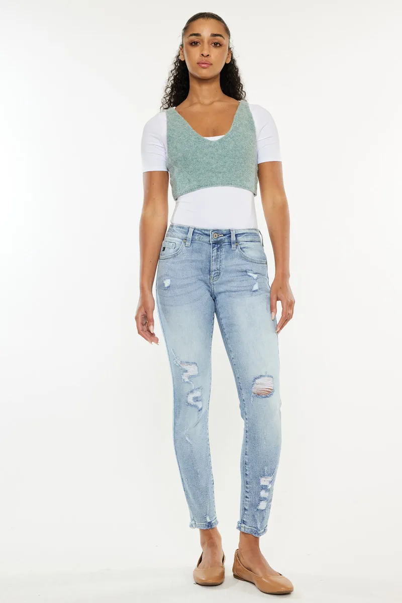 Kaleigh Mid Rise Ankle Skinny sold by Kan Can product image thumbnail 4