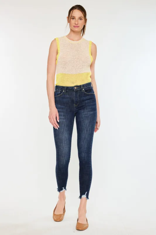 Esther High Rise Ankle Skinny sold by Kan Can