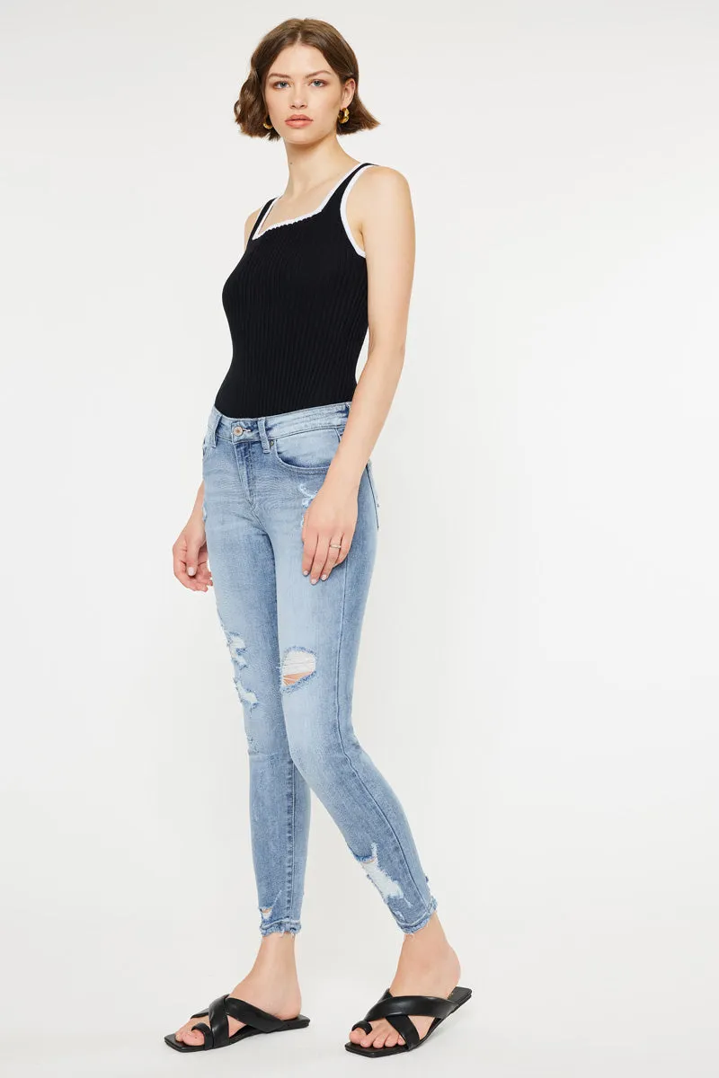 Eden Mid Rise Ankle Skinny sold by Kan Can product image thumbnail 5
