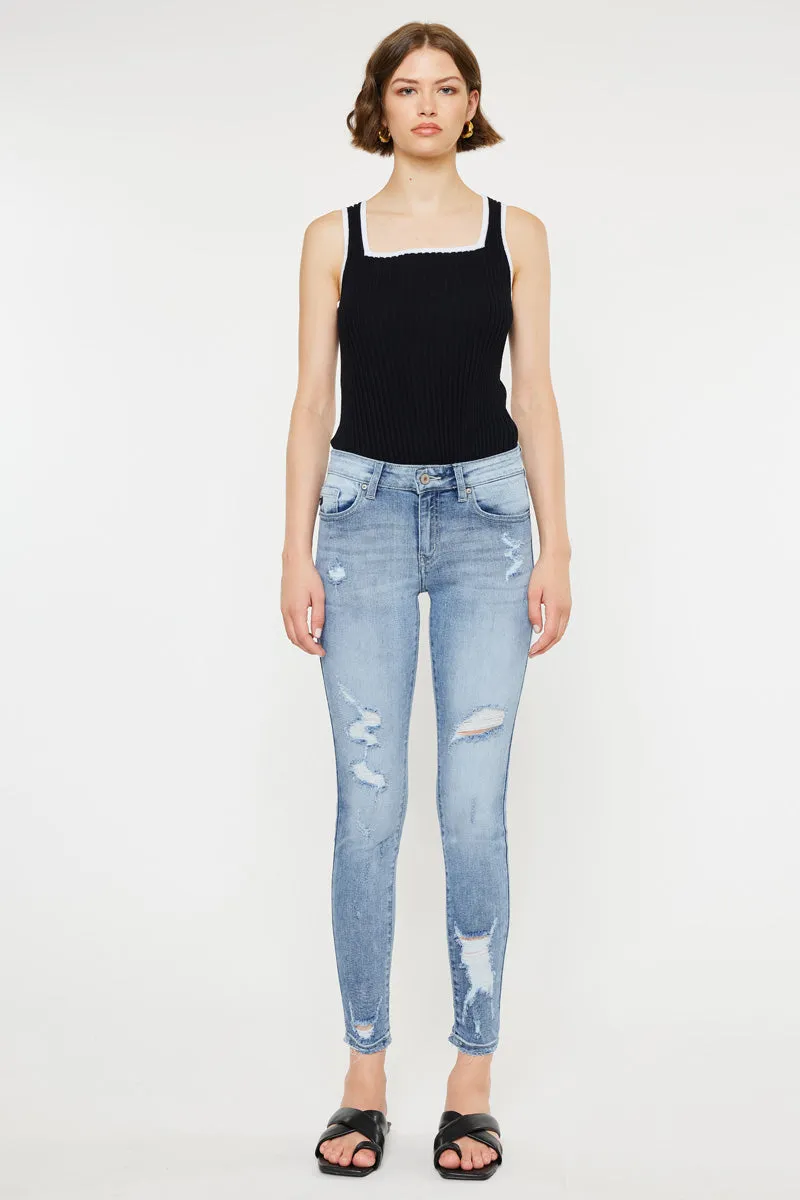 Eden Mid Rise Ankle Skinny sold by Kan Can product image thumbnail 3