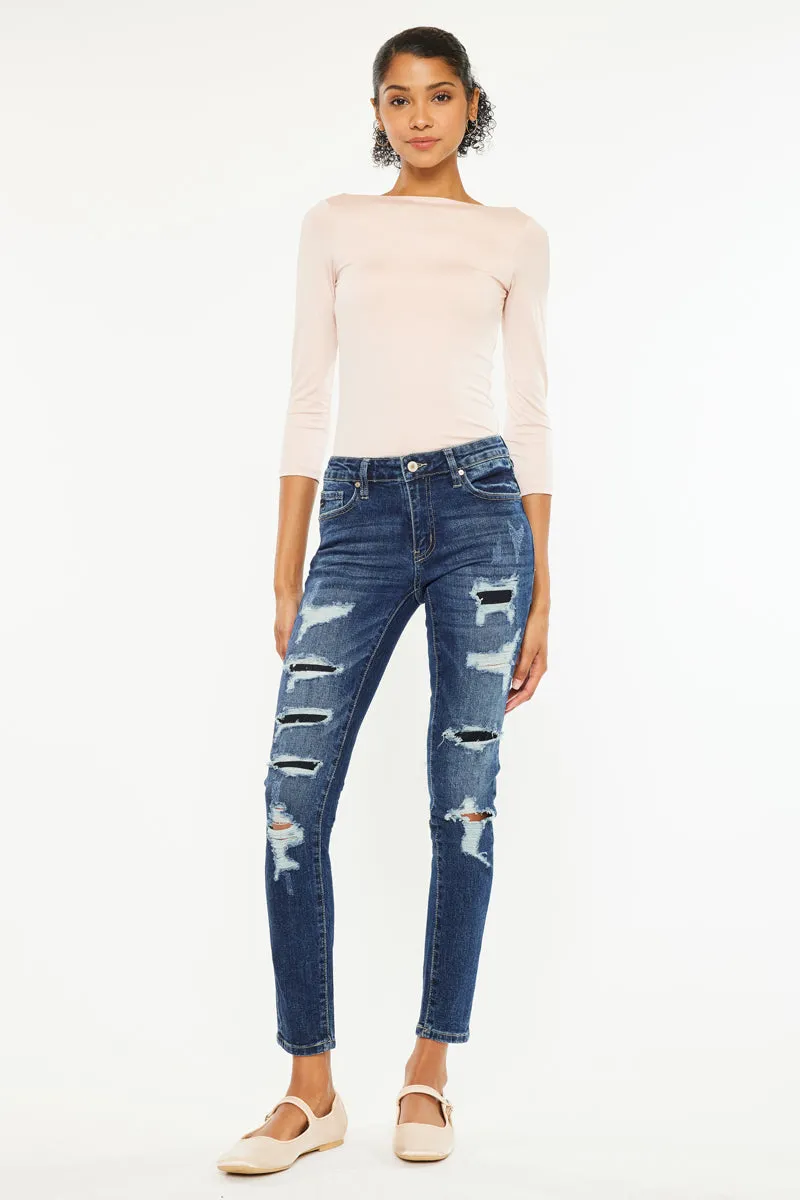 Tobie Mid Rise Super Skinny sold by Kan Can product image thumbnail 4