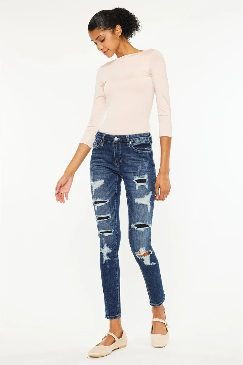 Tobie Mid Rise Super Skinny sold by Kan Can product image thumbnail 5