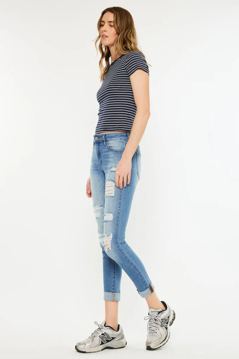 Caroline Mid Rise Ankle Skinny sold by Kan Can product image thumbnail 5