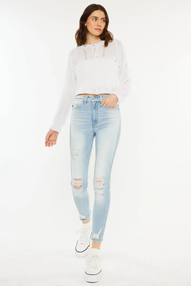 Dakota Ultra High Rise Ankle Skinny sold by Kan Can product image thumbnail 5