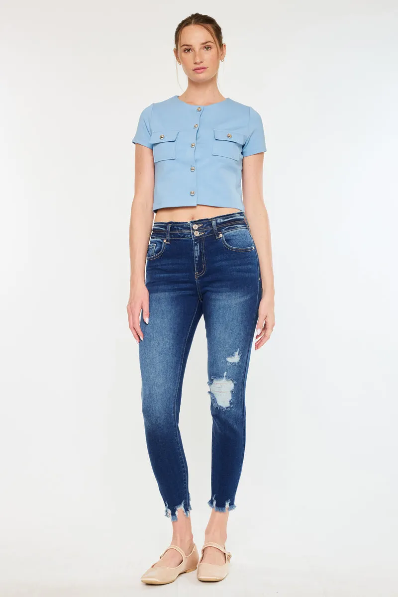 Gloria High Rise Ankle Skinny sold by Kan Can product image thumbnail 3