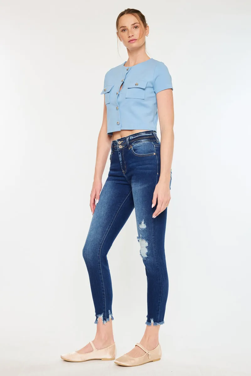 Gloria High Rise Ankle Skinny sold by Kan Can product image thumbnail 5