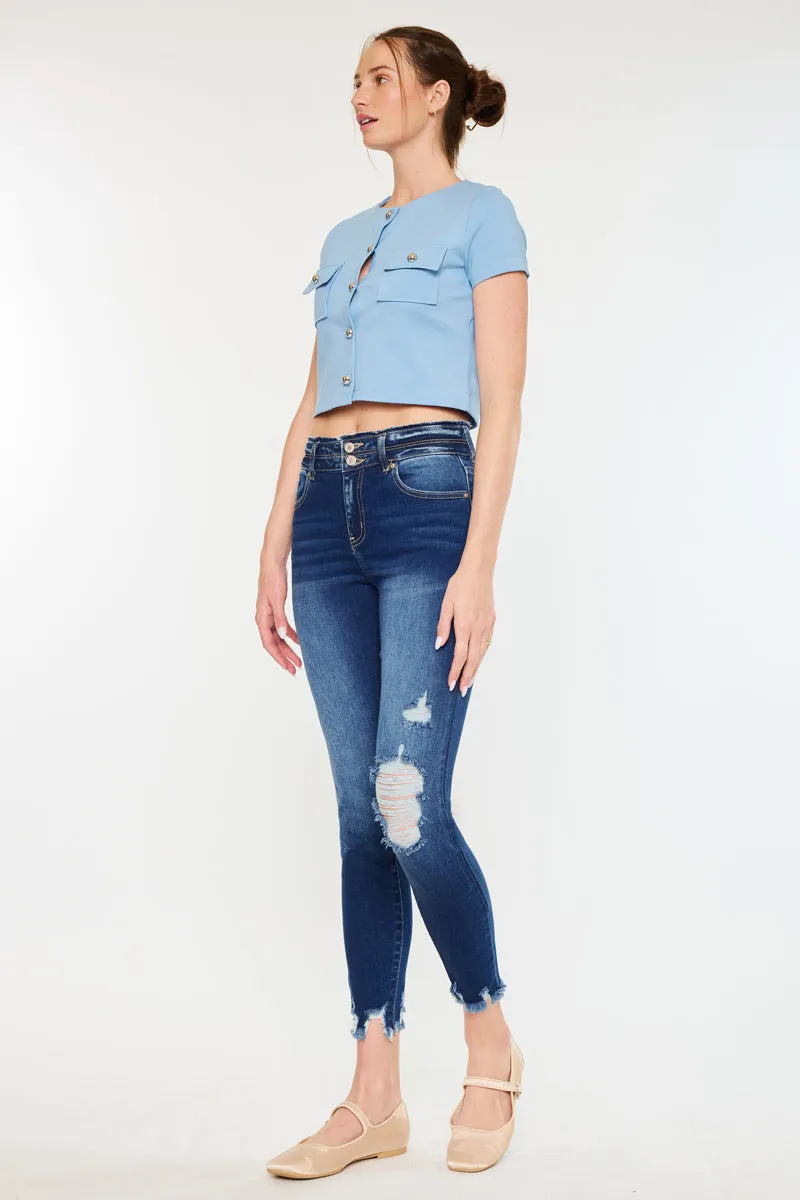 Gloria High Rise Ankle Skinny sold by Kan Can product image thumbnail 4
