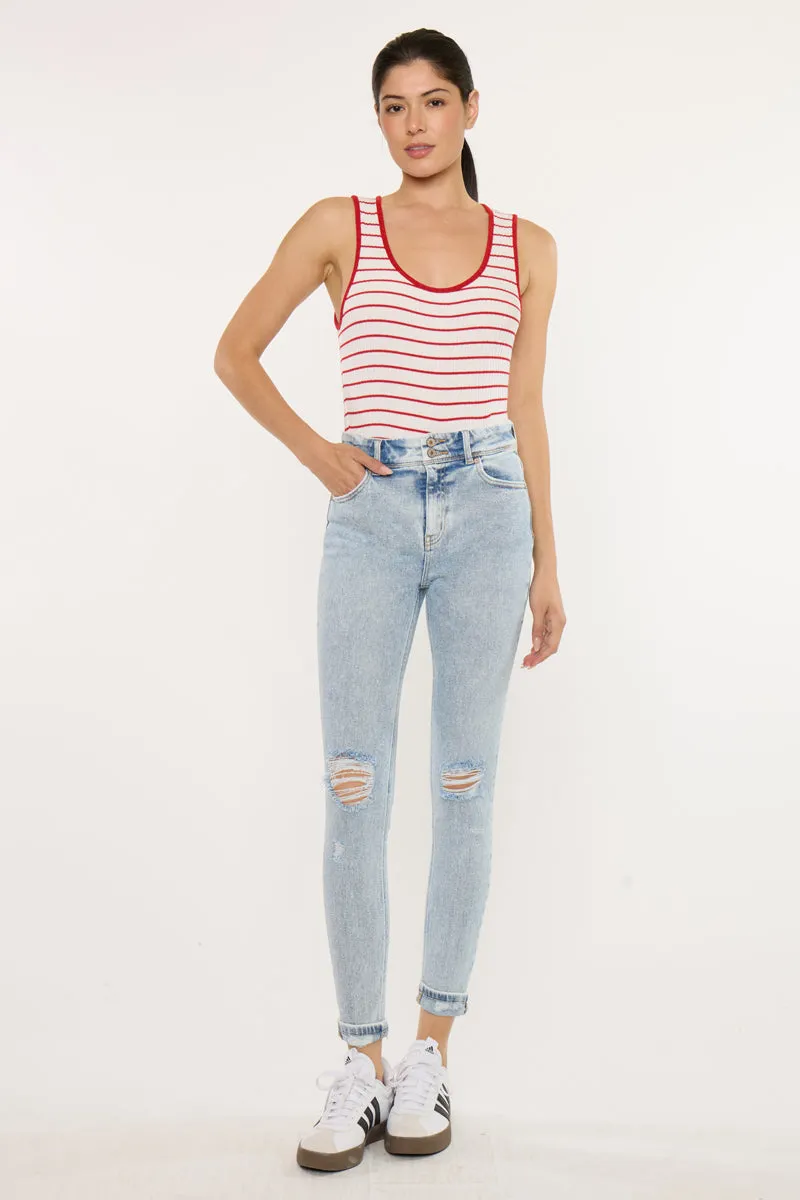 Kendall High Rise Ankle Skinny sold by Kan Can product image thumbnail 3