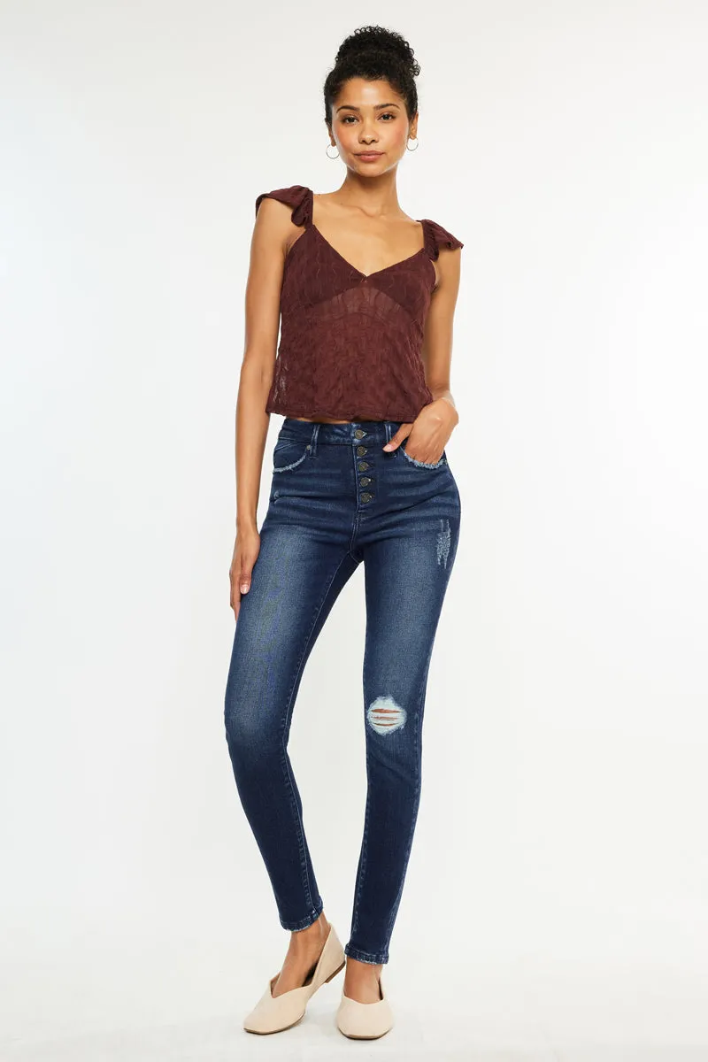 Donovan High Rise Super Skinny sold by Kan Can