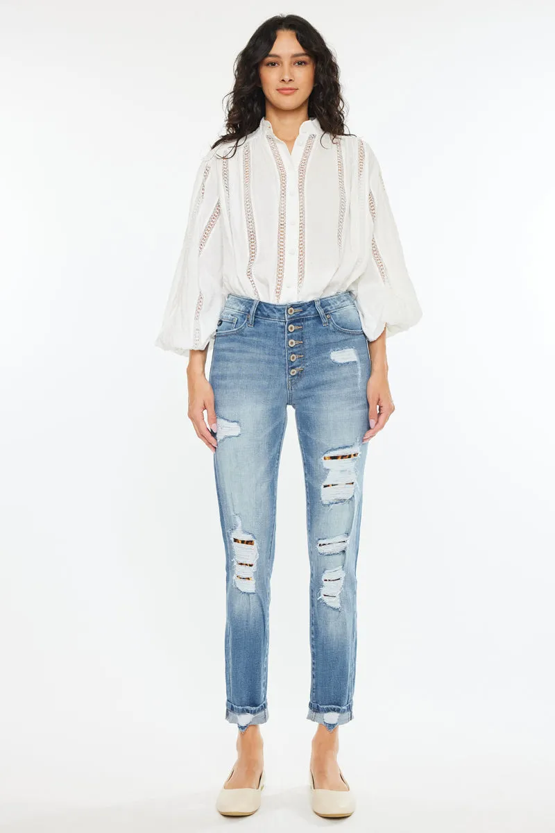 Leona High Rise Ankle Skinny sold by Kan Can product image thumbnail 3