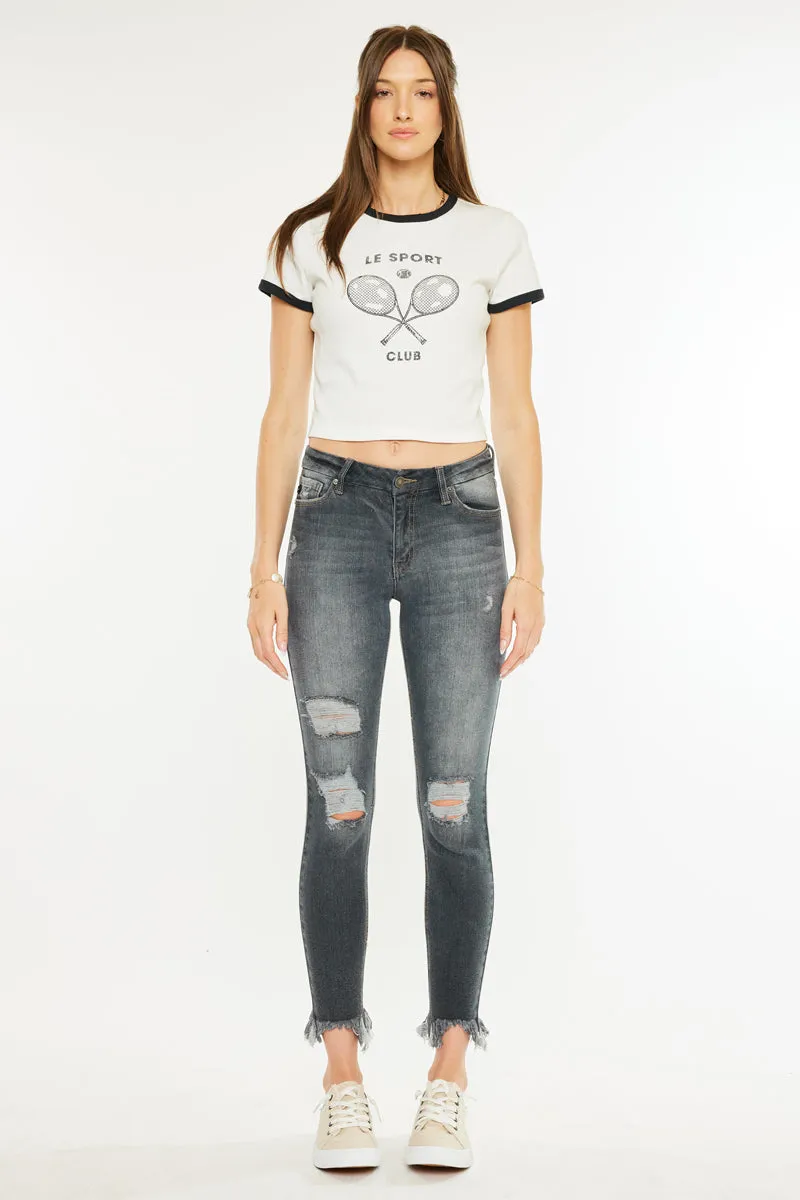 Lourdes High Rise Ankle Skinny sold by Kan Can product image thumbnail 2