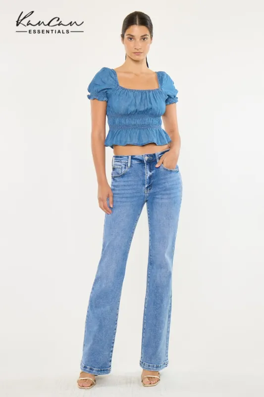 Avonlea High Rise Wide Flare Jeans – Stretch Denim made by Kan Can