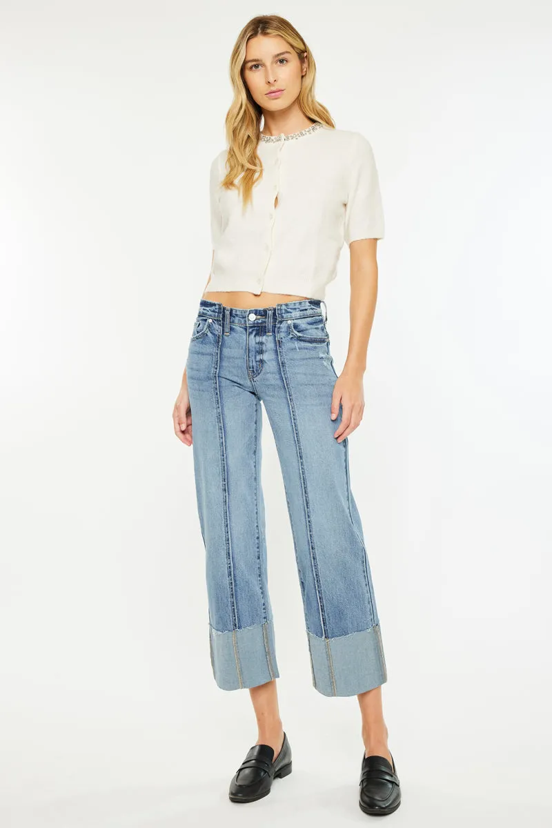 Margret Mid Rise Crop Wide sold by Kan Can product image thumbnail 4