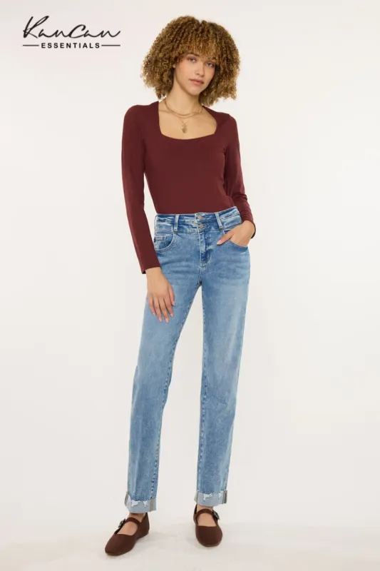 Kianna Essentials High Rise Slim Straight sold by Kan Can