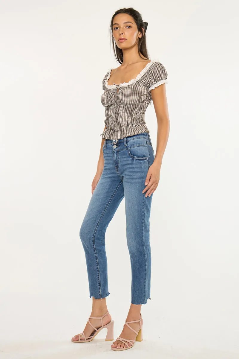 Kathleen Essentials High Rise Slim Straight sold by Kan Can product image thumbnail 4