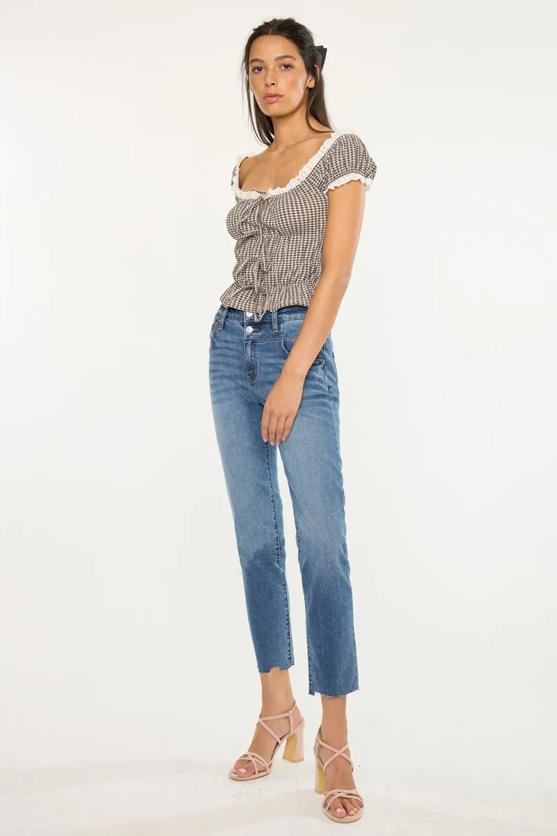 Kathleen Essentials High Rise Slim Straight sold by Kan Can product image thumbnail 5