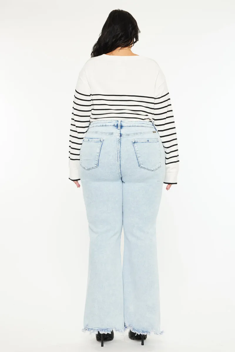 Kay Essentials High Rise Wide Leg Flare (Plus Size) sold by Kan Can product image thumbnail 2