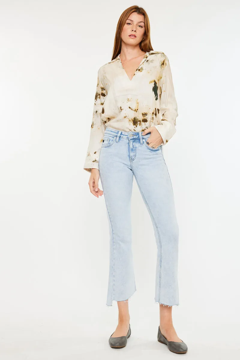 Elsie Mid Rise Crop Flare sold by Kan Can product image thumbnail 4