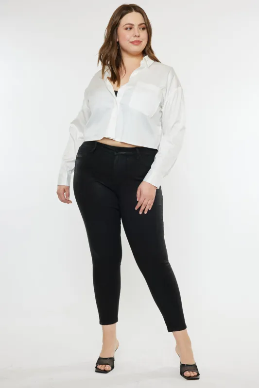 Teresa High Rise Coated Super Skinny (Plus Size) sold by Kan Can