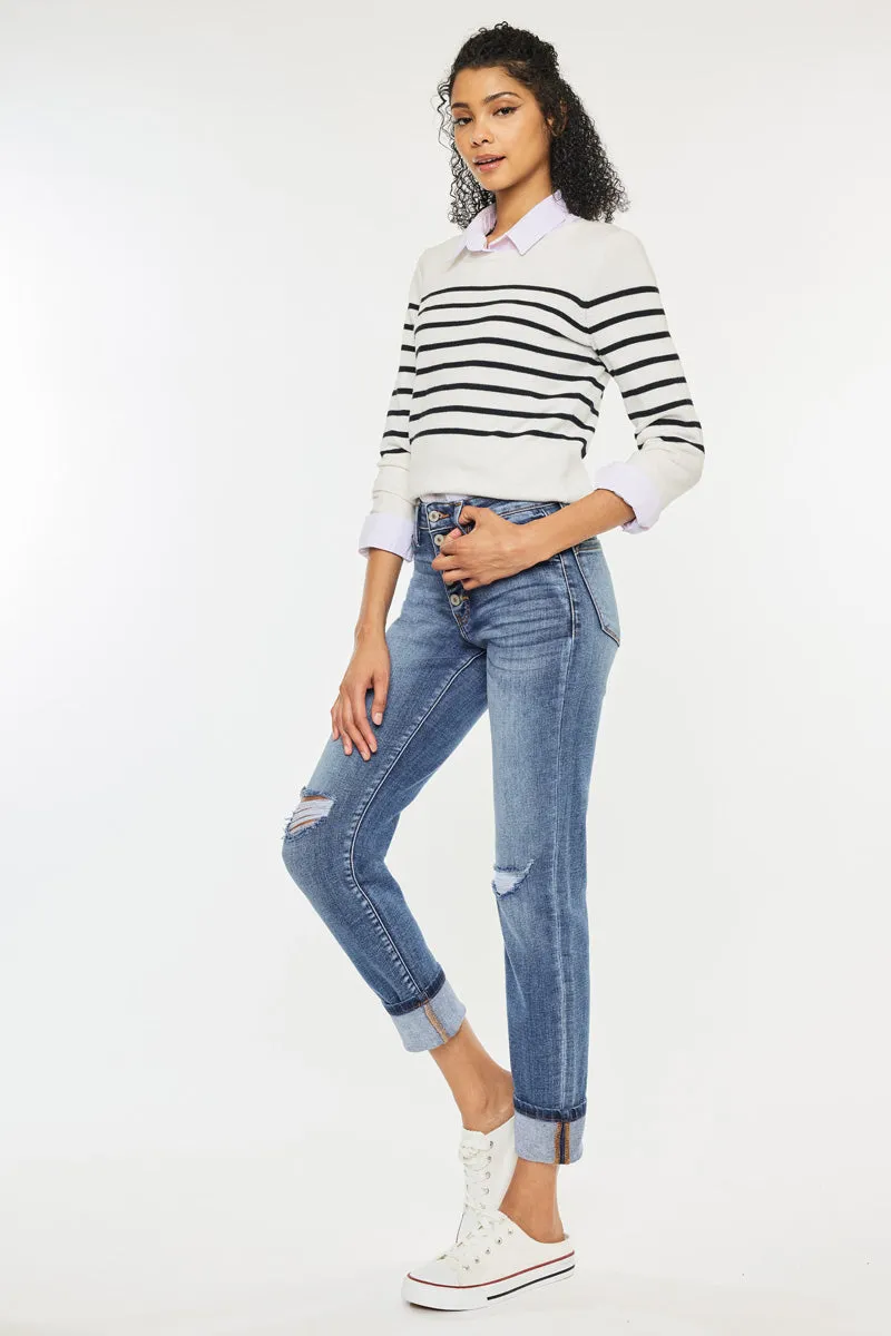Emmett High Rise Skinny Straight sold by Kan Can product image thumbnail 5
