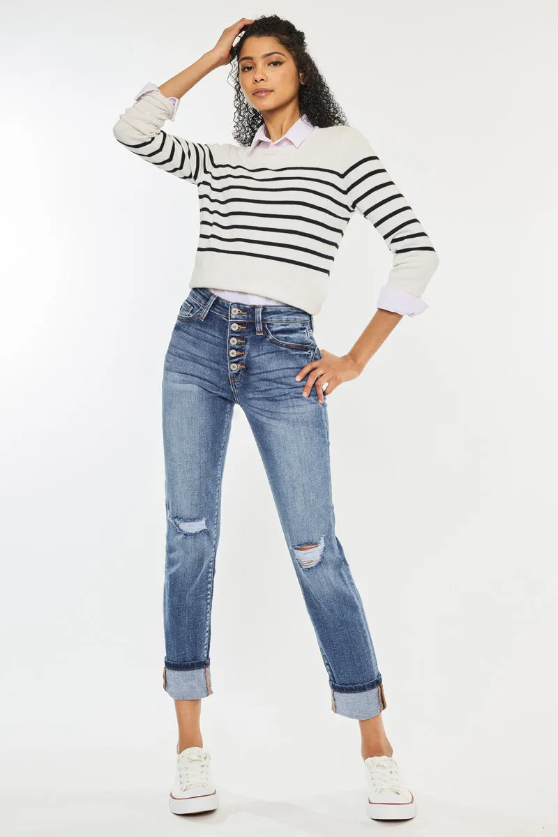 Emmett High Rise Skinny Straight sold by Kan Can product image thumbnail 3