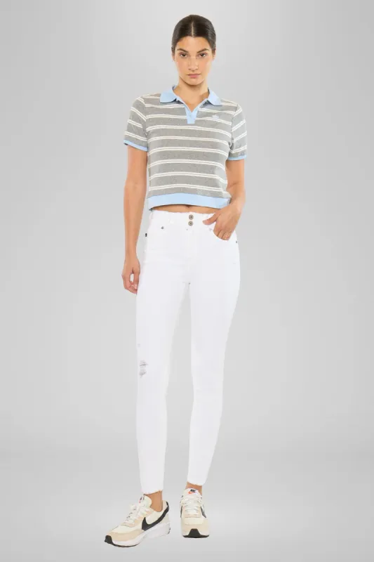 Danica High Rise Ankle Skinny sold by Kan Can