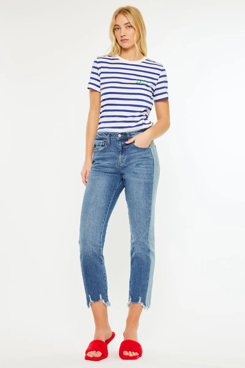 Erin High Rise Slim Straight sold by Kan Can