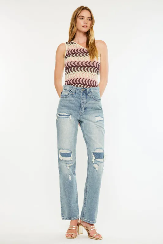 Karine Ultra High Rise 90's Straight made by Kan Can