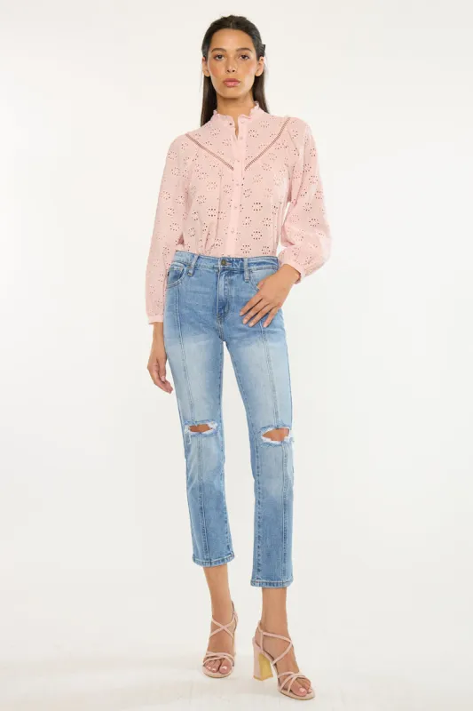 Marley High Rise Slim Straight made by Kan Can