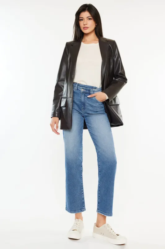 Bethany High Rise 90's Criss Cross Straight sold by Kan Can