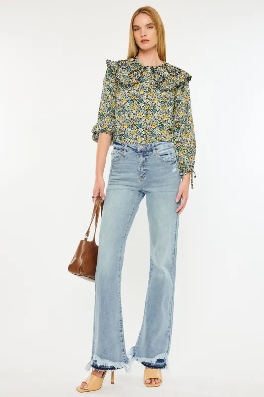 Kristy High Rise Flare sold by Kan Can