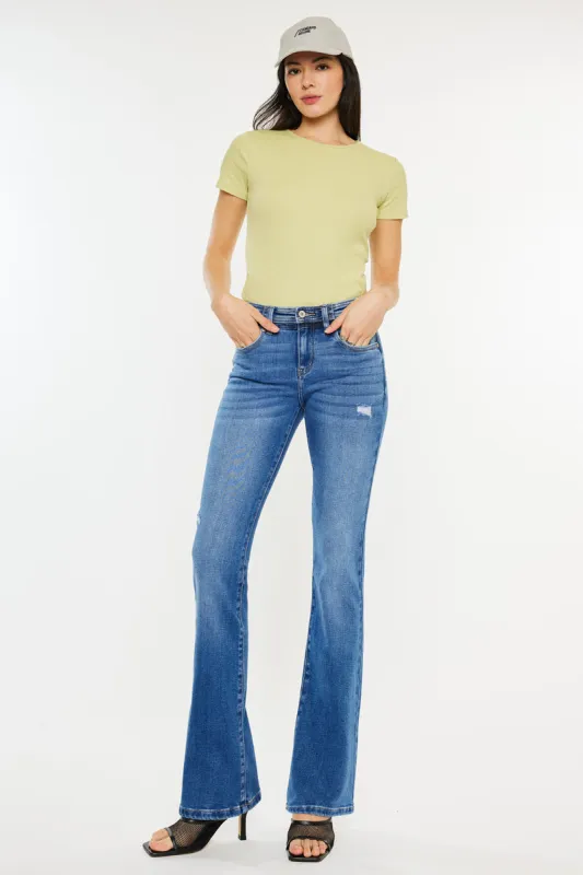 Kiera Mid Rise Bootcut Jeans – Stretch Medium Wash made by Kan Can