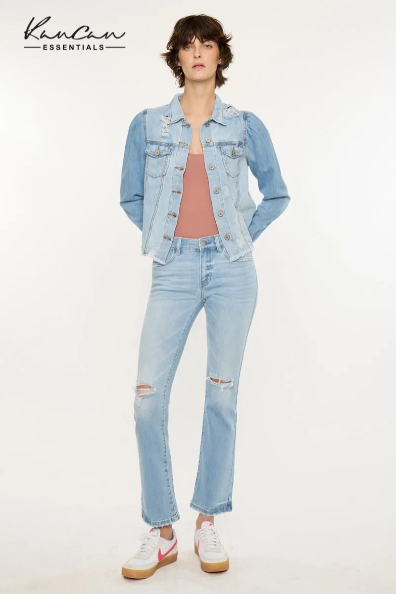 Coraline Essentials Mid Rise Kick Flare sold by Kan Can