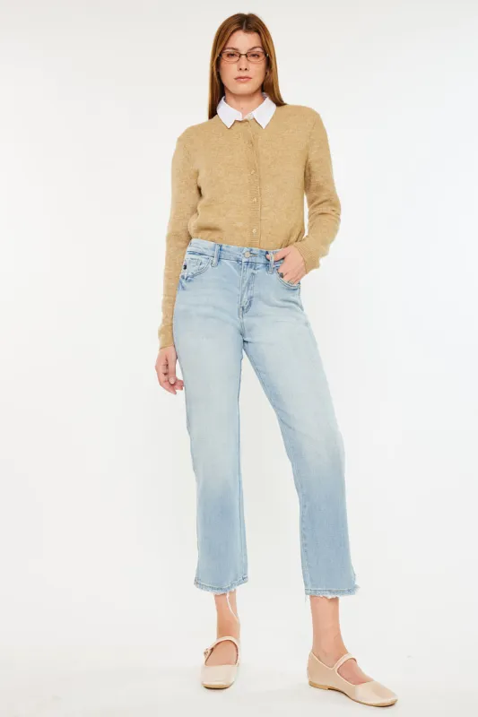 Lane High Rise Cropped Straight made by Kan Can