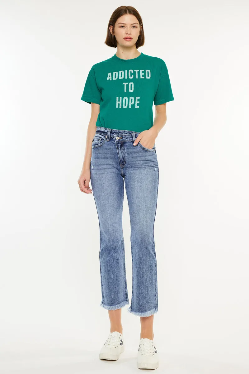 Effie High Rise Kick Flare sold by Kan Can