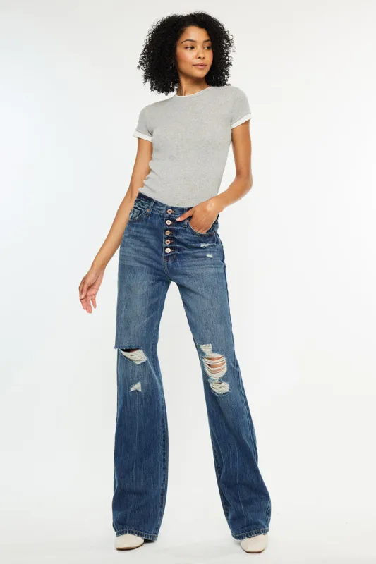 Ariena Ultra High Rise 90's Flare sold by Kan Can