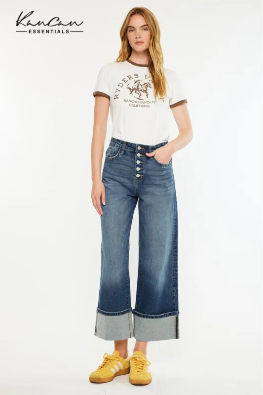 Collie Essentials Ultra High Rise Crop Wide made by Kan Can