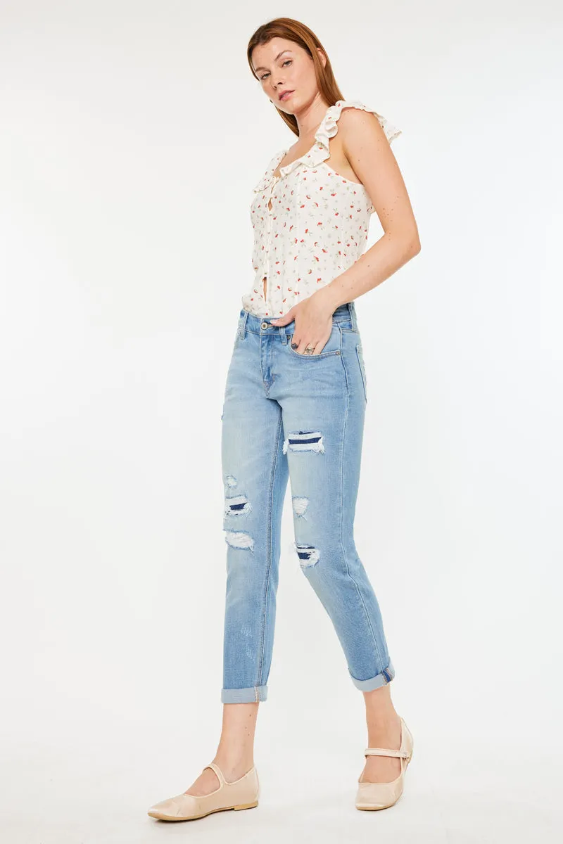 Luxanna Mid Rise Slim Boyfriend sold by Kan Can product image thumbnail 5
