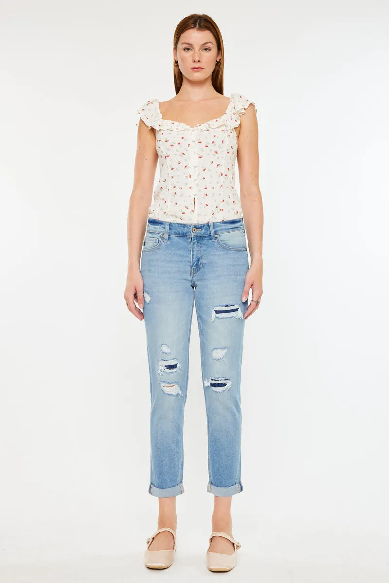 Luxanna Mid Rise Slim Boyfriend sold by Kan Can product image thumbnail 3